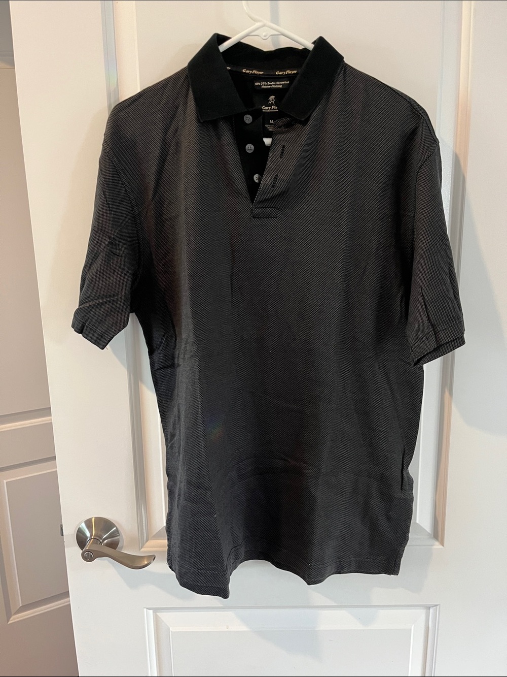 Gary Player Men's Black Micro-Texture Polo
100% Cotton Men’s M